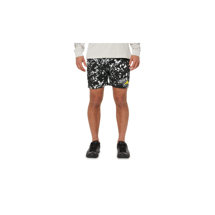 Caterpillar Foundation Swim Trunk Philippines - Mens Shorts - Black/White 94738JDXN